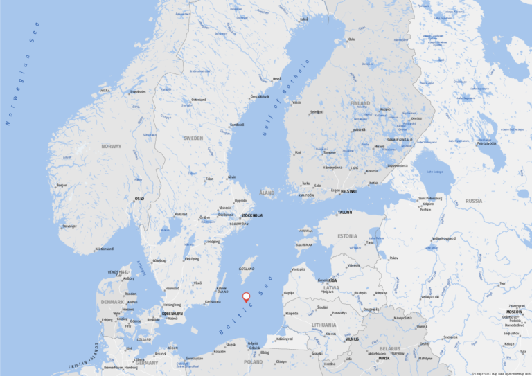 Kartenausschnitt Ostsee